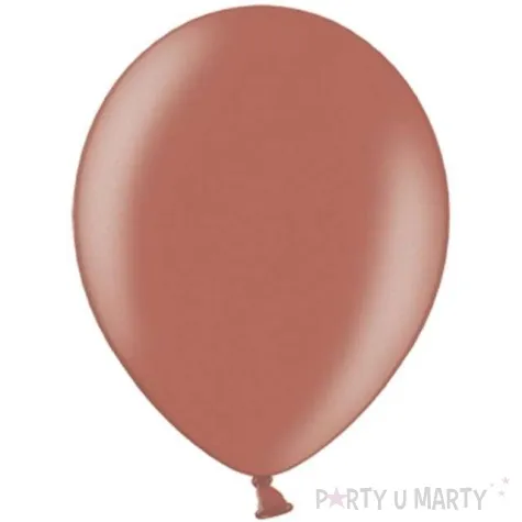 balony metallic brazowe kawowe 10 strong 100 szt