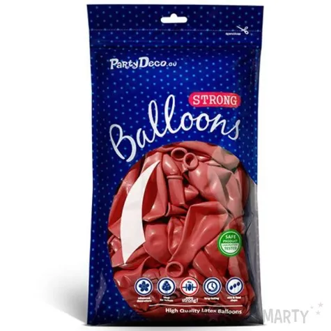 balony metallic czerwone 9 strong 10 szt