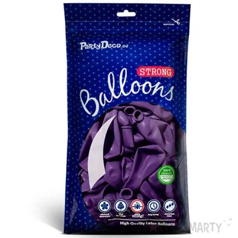 balony metallic fioletowe 10 strong 20 szt