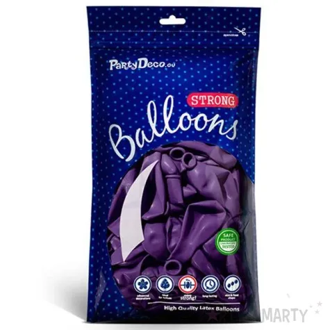balony metallic fioletowe 9 strong 20 szt
