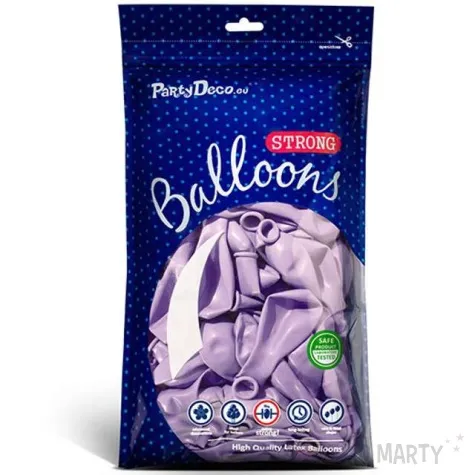 balony metallic fioletowe jasne 12 strong 50 szt