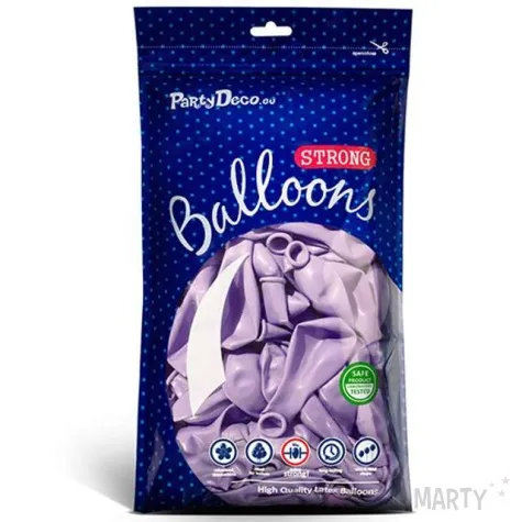 balony metallic fioletowe jasne 9 strong 10 szt