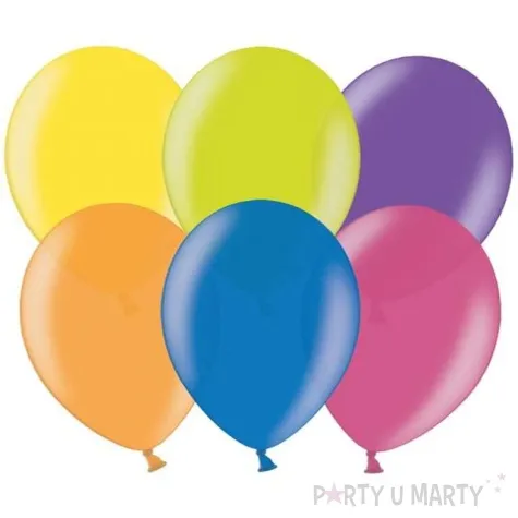 balony metallic kolorowe 9 strong 10 szt