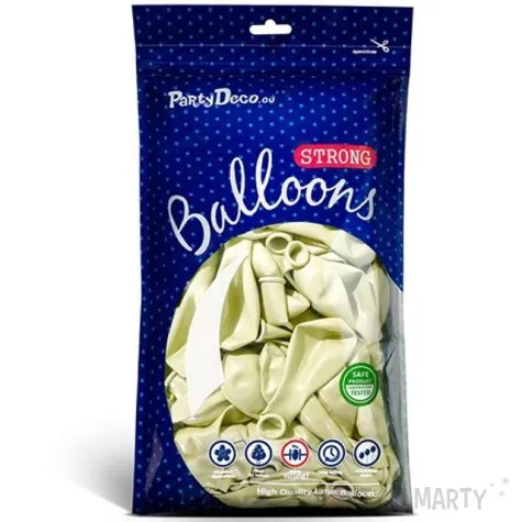 balony metallic kremowe 10 strong 20 szt