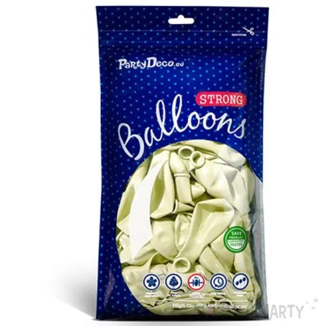 balony metallic kremowe 5 strong 100 szt