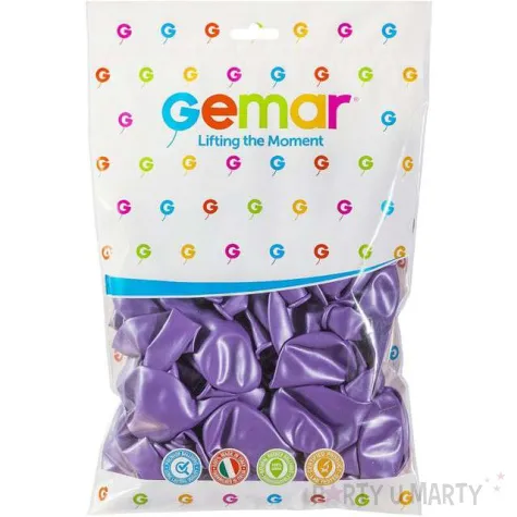 balony metallic lawendowe gemar 12 100 szt