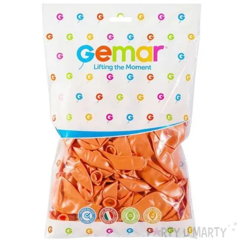 balony metallic lososiowe gemar 12 100 szt