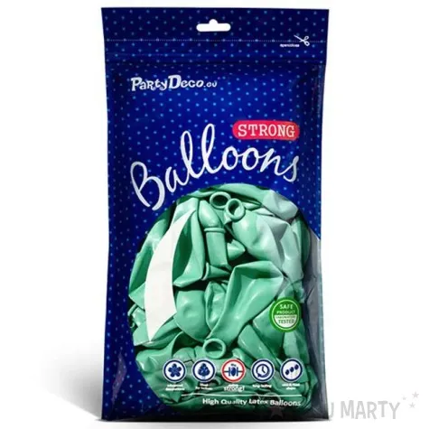balony metallic mietowe 10 strong 20 szt