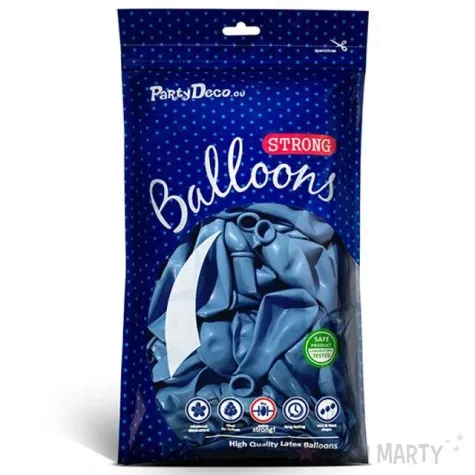 balony metallic niebieskie 10 strong 10 szt