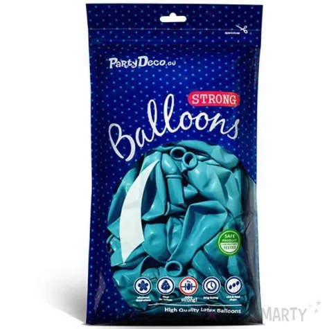 balony metallic niebieskie morskie 10 strong 100 szt