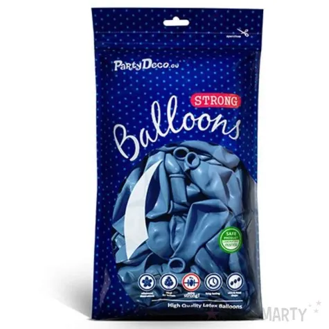 balony metallic niebieskie strong 5 100 szt