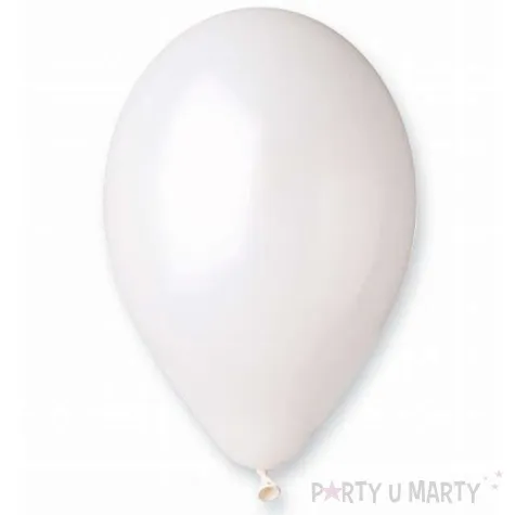 balony metallic perlowo biale gemar 12 100 szt