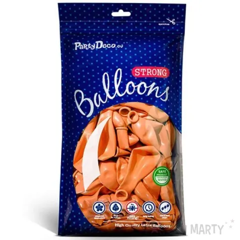 balony metallic pomaranczowe 12 strong 100 szt
