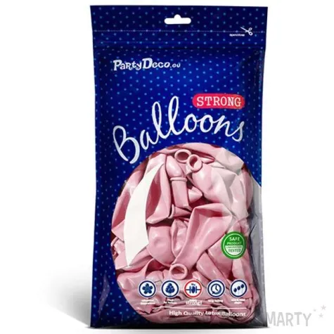 balony metallic rozowe cukierkowe 10 strong 20 szt