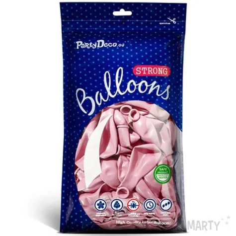 balony metallic rozowe cukierkowe 12 strong 50 szt