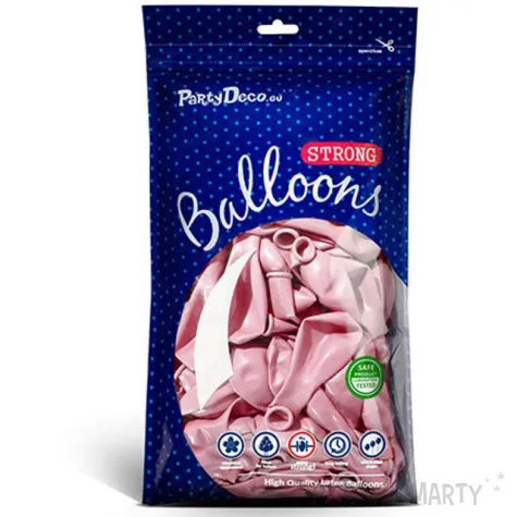 balony metallic rozowe cukierkowe 5 strong 100 szt