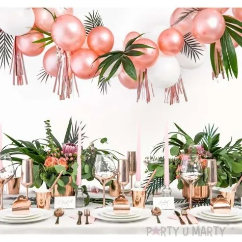 balony metallic rozowe zloto 5 strong 100 szt