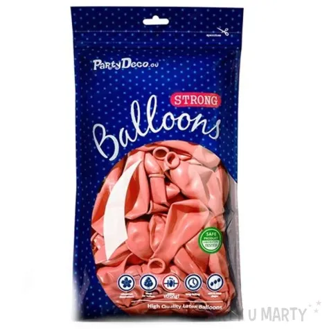 balony metallic rozowe zloto strong 12 100 szt