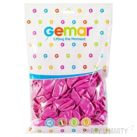balony metallic rozowy gemar 12 100 szt