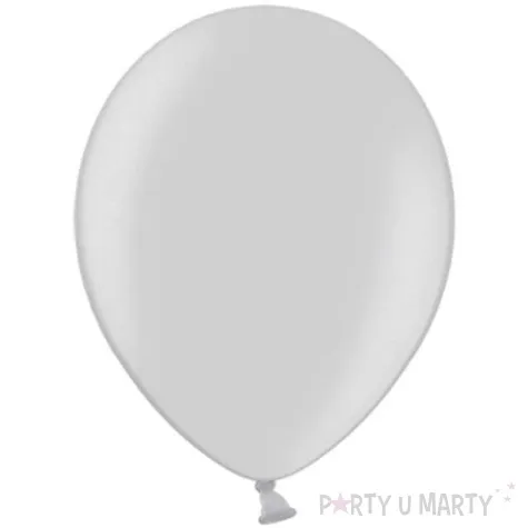 balony metallic srebrny jasny 10 strong 20 szt