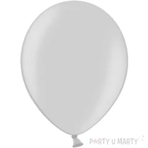 balony metallic srebrny jasny 12 strong 20 szt