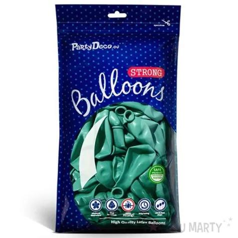 balony metallic zielone ciemne 10 strong 20 szt