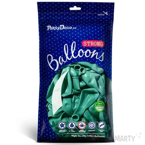 balony metallic zielone ciemne 12 strong 50 szt