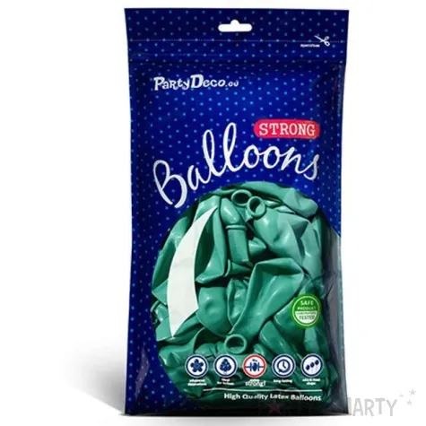 balony metallic zielone ciemne 5 strong 100 szt