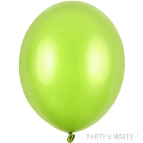balony metallic zielone limonkowe strong 10 100 szt