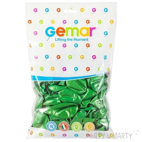 balony metallic zielony gemar 12 100 szt
