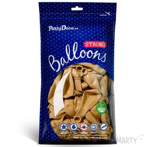 balony metallic zlote 9 strong 20 szt