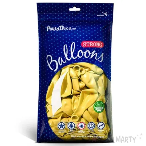 balony metallic zolte cytrynowe 9 strong 100 szt