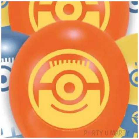 balony minionki pastel mix amscan 9 6 szt