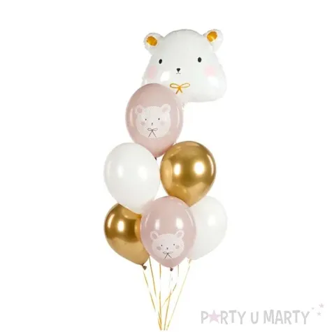 balony mis polarny szary partydeco 12 50 szt