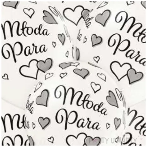 balony mloda para bialy metalik belbal 12 6 szt