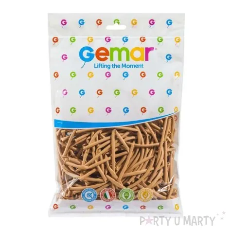 balony modeliny 160 bezowe gemar 100 szt