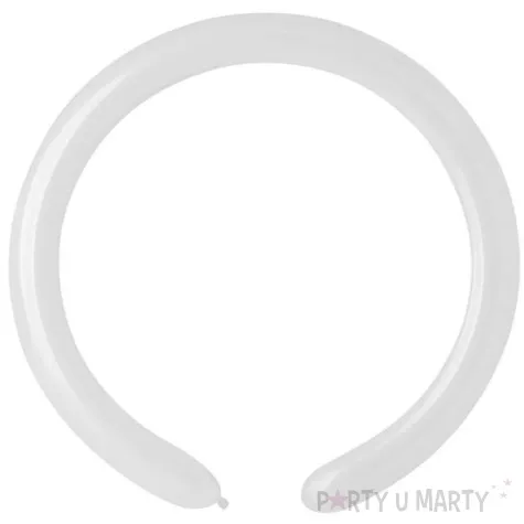 balony modeliny 160 biale gemar 100 szt