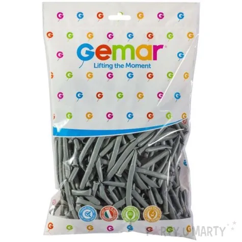 balony modeliny 160 szare gemar 100 szt