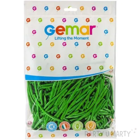 balony modeliny 160 zielone gemar 100 szt