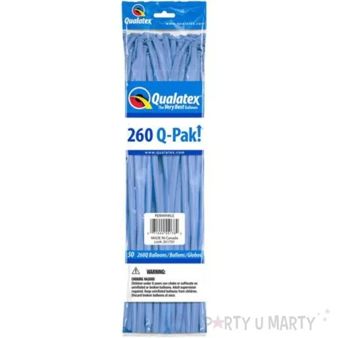 balony modeliny 260 blekitny qualatex 50 szt