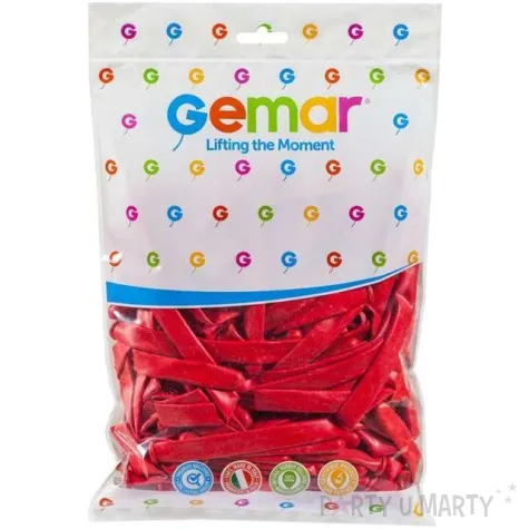 balony modeliny 350 czerwone gemar 100 szt