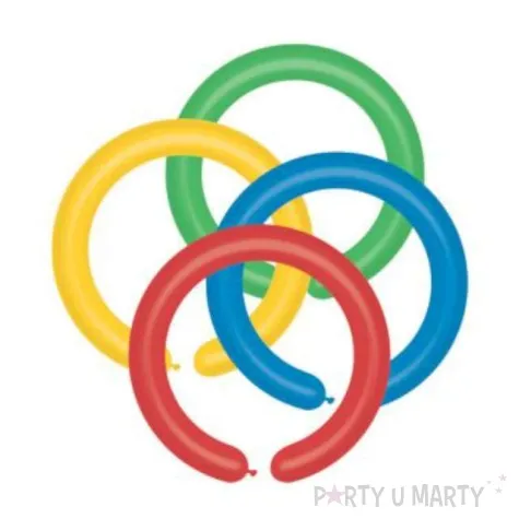 balony modeliny 350 mix gemar 100 szt