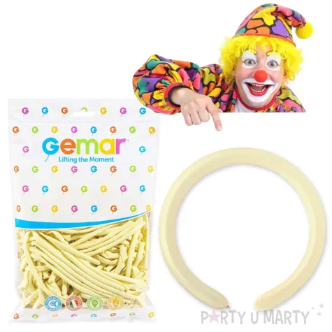 balony modeliny classic 260 kosc sloniowa gemar 100 szt