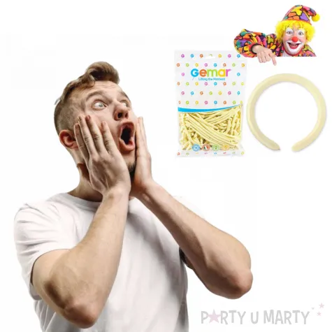 balony modeliny classic 260 kosc sloniowa gemar 100 szt