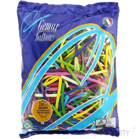 balony modeliny classic 260 mix gemar 250 szt