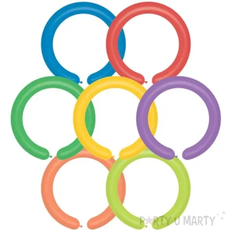 balony modeliny classic 260 party mix gemar 100 szt