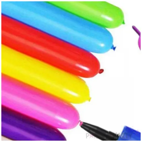 balony modeliny classic 260 pompka i marker mix 20 szt