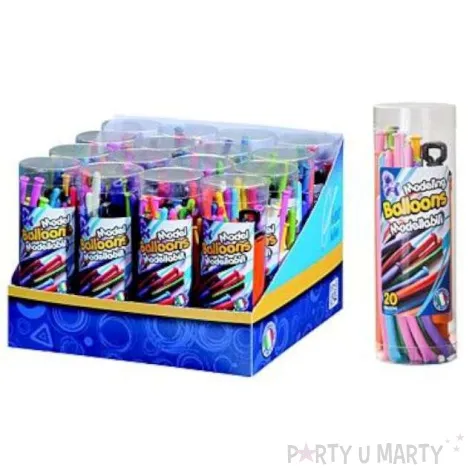 balony modeliny classic 260 pompka mix gemar 20 szt