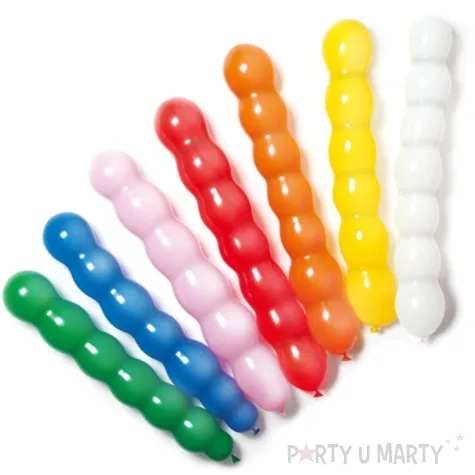 balony modeliny dlugie kule mix amscan 31 8 szt