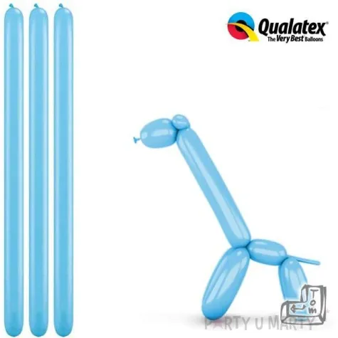 balony modeliny qualatex 260 blekitne 100 szt